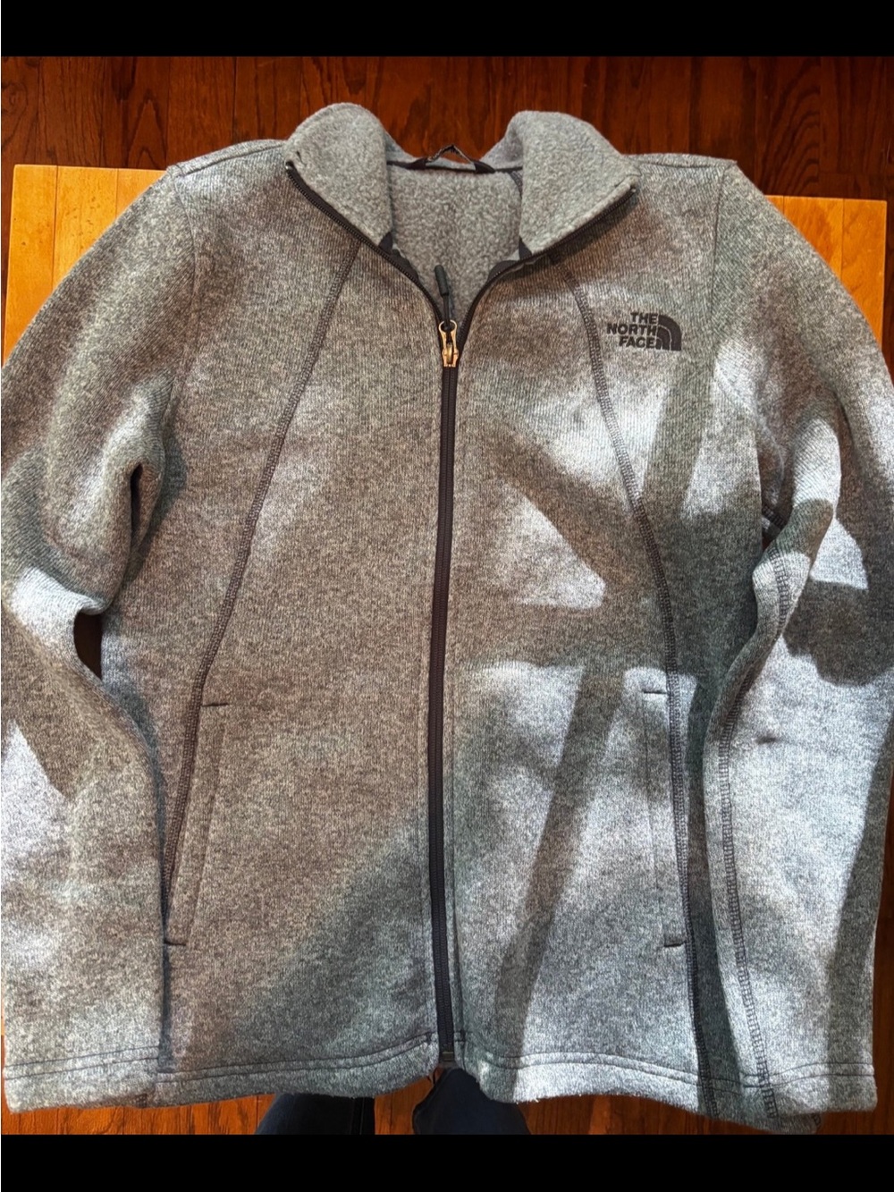 The North Face Gray Heather Full-Zip Performance Jacket